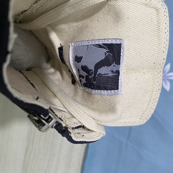 DRKSHOW Rick Owens High-Top Black Canvas Shoes - Picture 8 of 11